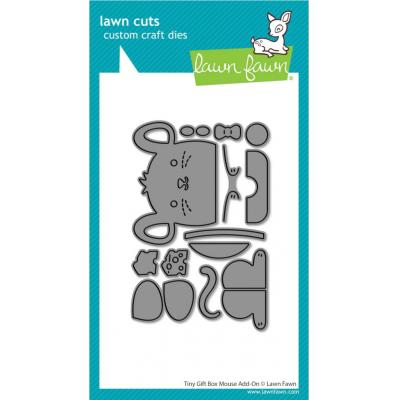 Lawn Fawn Lawn Cuts - Tiny Gift Box Mouse Add-On